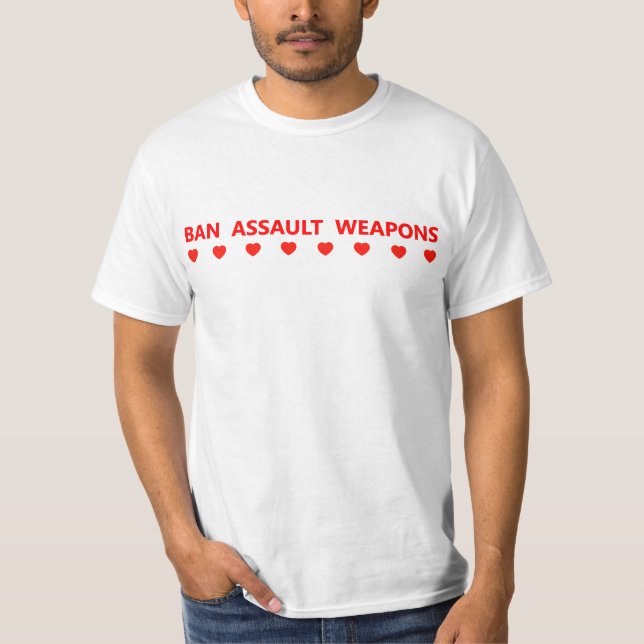 Camiseta Proibição de armas de assalto (Frente)