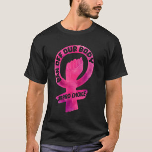 Camiseta Proibição Fora do Nosso Corpo Mulheres Pro Escolha