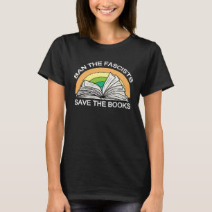 Camiseta Proibir Fascistas Salvar os LivrosResistir ao Fasc