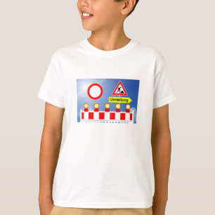 Camiseta Proibiram em obras via de trânsito desvio e