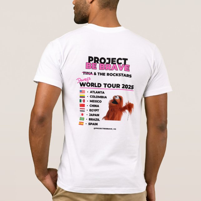 Camiseta Project Be Brave Davey (Verso)