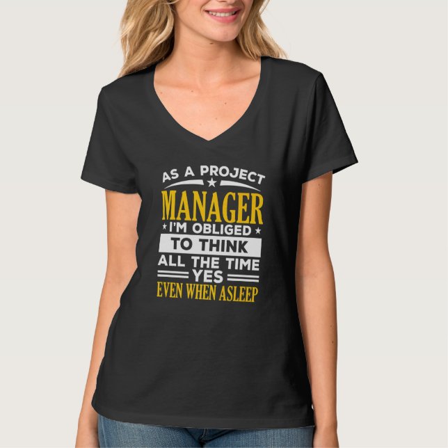 Camiseta Project Manager Job Project Management Profession  (Frente)