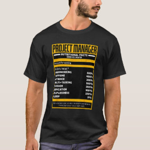 Camiseta Project Manager Nutrition Lean Kanban Project Mana