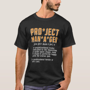 Camiseta Project Manager Um Projeto do Gerenciador Organiza