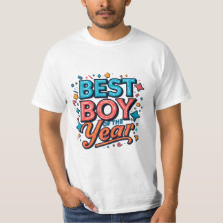 Camiseta projetada para o melhor menino do ano