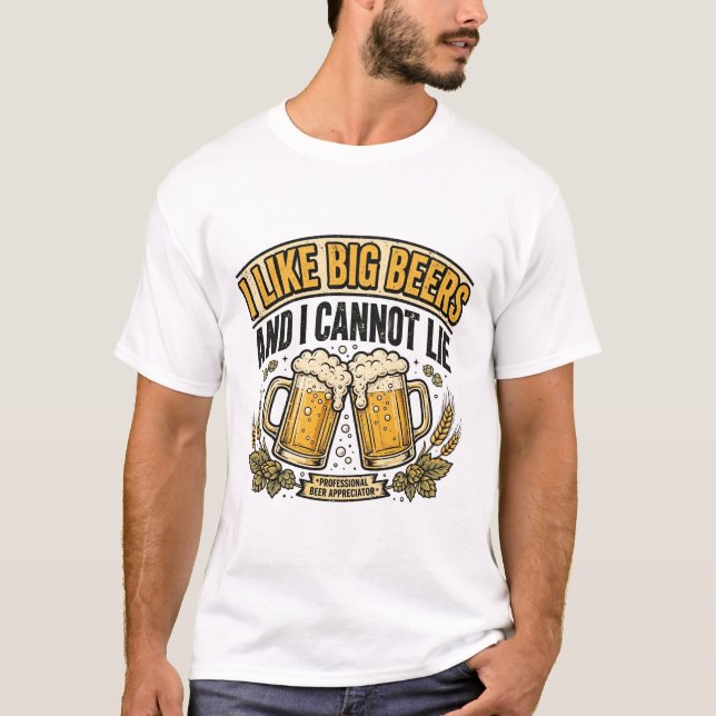 Camiseta projetada para um bebedor de cerveja (Frente)