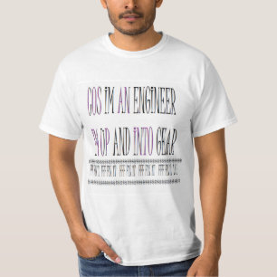 Camiseta Projetado para Engenheiros e aqueles que consertam