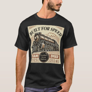 Camiseta Projetado para velocidade - Comboio a vapor person