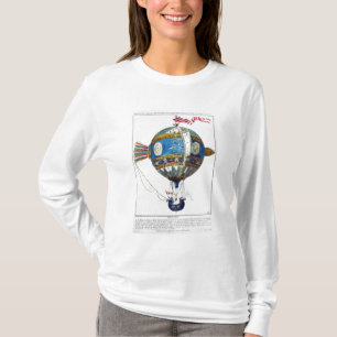 Camiseta Projete para um balão de ar quente com um diâmet