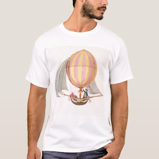 Camiseta Projete para um dirigible, francês, c.1785 (Frente)