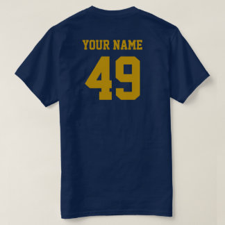 Camiseta Projete seu próprio t-shirt dos números