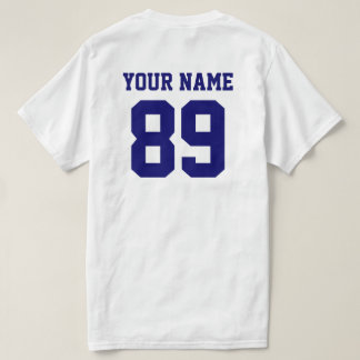 Camiseta Projete seu próprio t-shirt dos números