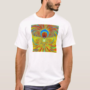 Camiseta Projetista Gráfico de Incêndio Espantoso