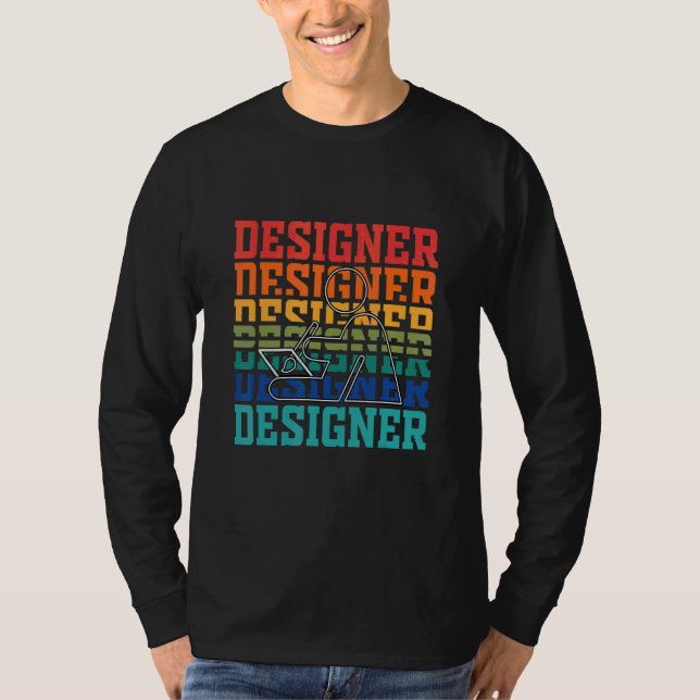 Camiseta Projetistas Web Vintage Designer (Frente)