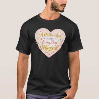 Camiseta Projeto Coração Brilhante Amor Materno Mágico