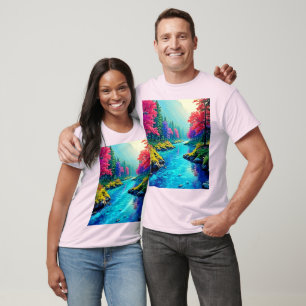 Camiseta Projeto da Estrada Florestal Sonhadora do Rio Myst