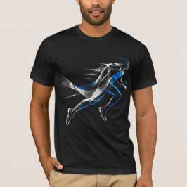 Camiseta Projeto de Arte de Movimento Atlético Corredor de