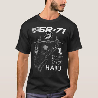 Camiseta Projeto de avião espião da Força Aérea SR-71 HABU