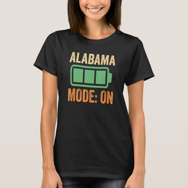 Camiseta Projeto de bateria no modo Alabama (Frente)