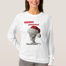 Camiseta Projeto de Celebração de Férias de Natal Alegre Fe