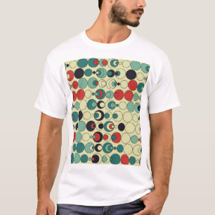 Camiseta Projeto de padrão contínuo geométrico abstrato.