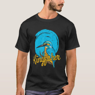 Camiseta Projeto de pássaro azul-rei