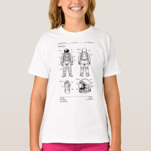 Camiseta projeto de patente de traje espacial