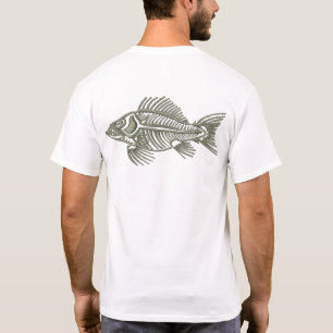Camiseta Projeto de Pesca de Esqueleto de Peixe
