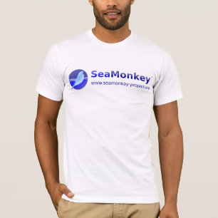 Camiseta Projeto de SeaMonkey - logotipo horizontal