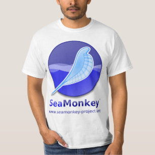 Camiseta Projeto de SeaMonkey - logotipo vertical
