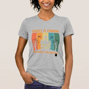Camiseta Projeto de Vetor de Casa Assombrada por Fantasmas