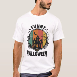 Camiseta Projeto de Vetor Vintage de Casa Assombrada de Hal