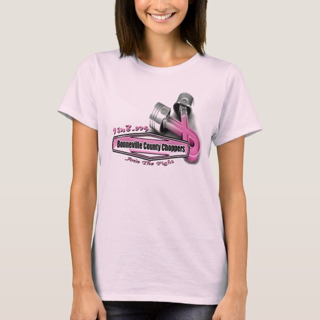Camiseta Projeto do cancro da mama do interruptor inversor (Frente)