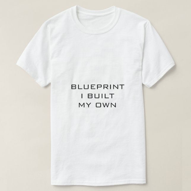 Camiseta PROJETO EU CONSTRUÍ O MEU PRÓPRIO Branco (Frente do Design)