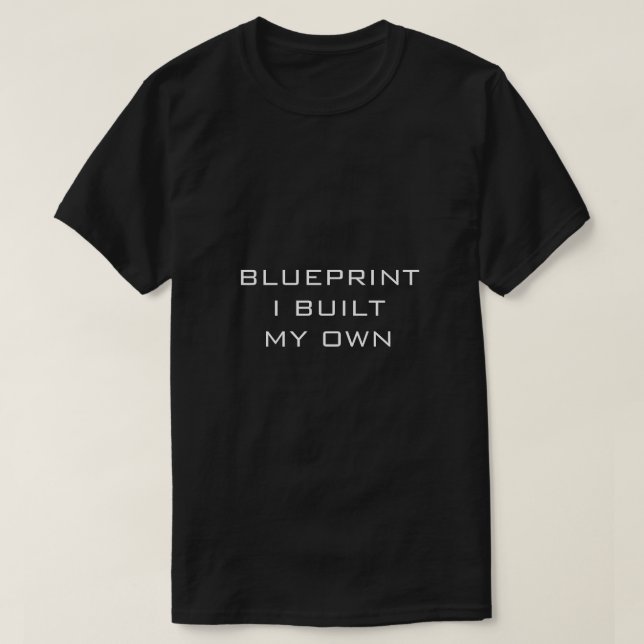 Camiseta PROJETO EU CONSTRUÍ O MEU PRÓPRIO Preto (Frente do Design)