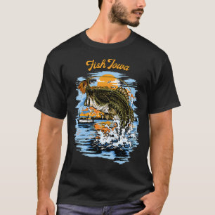 Camiseta Projeto gráfico de pesca de robalo de boca grande