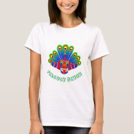 Camiseta Projeto Mayura raksha (diabo do pavão do Sri Lanka