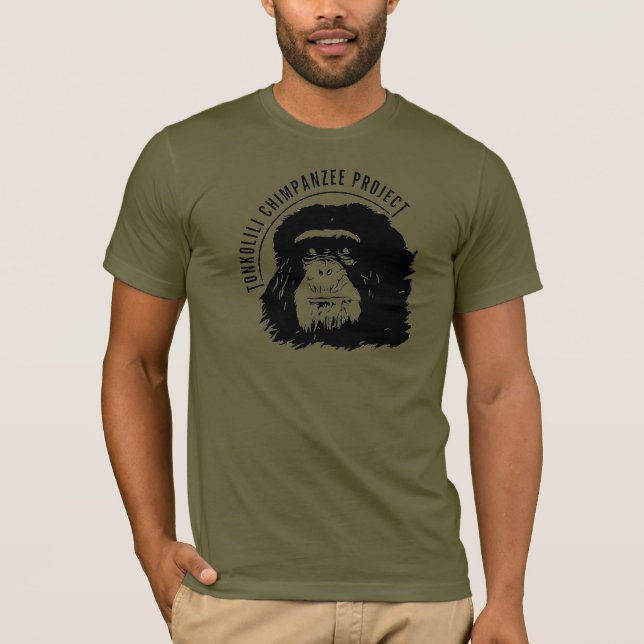 Camiseta Projeto T-Shirt Tonkolili Chimpanzee (Frente)