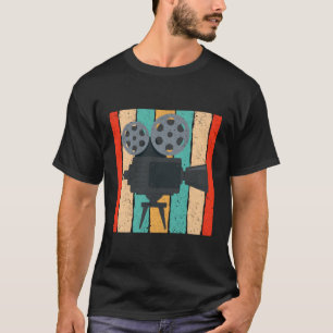 Camiseta Projetor de Filme da Câmara de Cinema