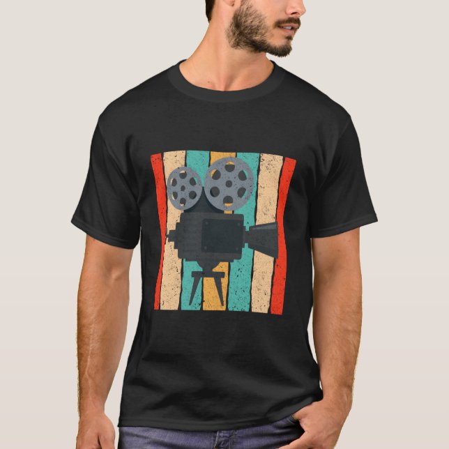 Camiseta Projetor de Filme de Câmera de Cinema (Frente)