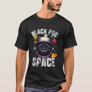 Camiseta Projetos de Amante de Pug Preto Pug Preto no Espaç