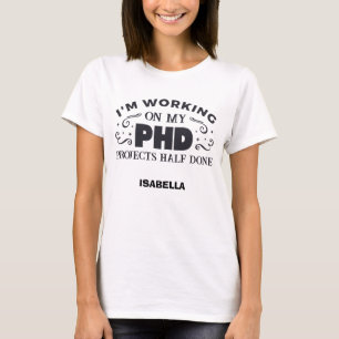 Camiseta Projetos em metade concluídos...