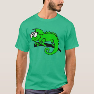 Camiseta Projetos legal do animal do hipster do camaleão