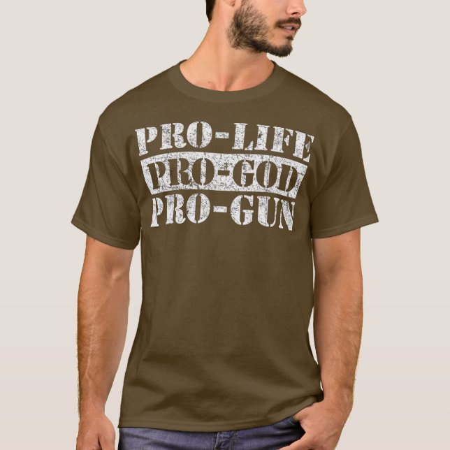 Camiseta ProLife ProGun ProGod (Frente)