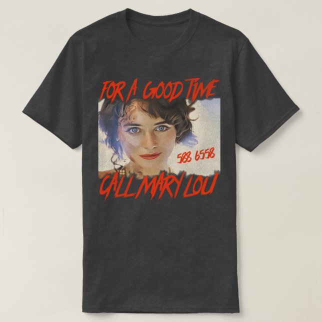Camiseta Prom Night 2 Mary Lou 80s Horror Movie (Frente do Design)