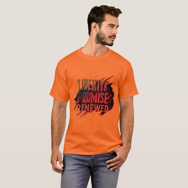 Camiseta Promessa da Liberdade Renovada - Um tributo a -T-S (Frente Completa)