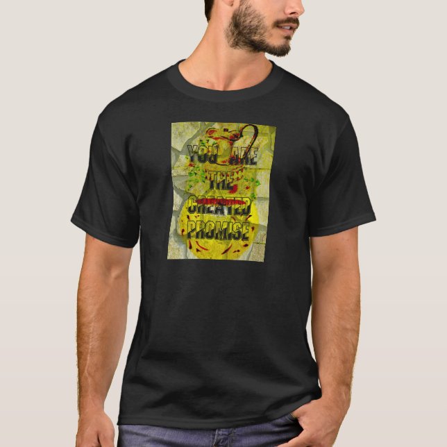 Camiseta Promessa do ouro: O Script do Ouro do Destino (Frente)