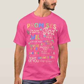 Camiseta Promessas De Deus Bíblia Verse Christian Cross Jes