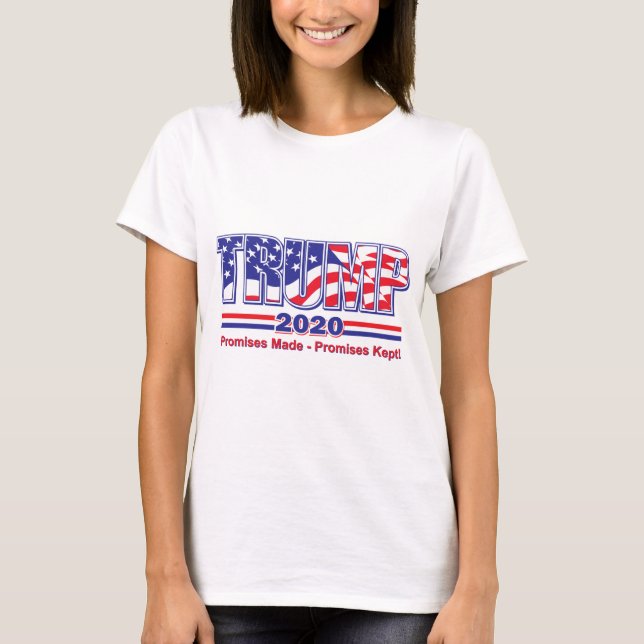 Camiseta Promessas do trunfo 2020 feitas promessas mantidas (Frente)