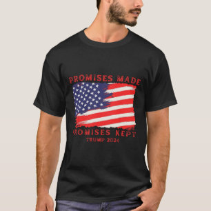 Camiseta Promessas Feitas Mantiveram Voto Trump 2024